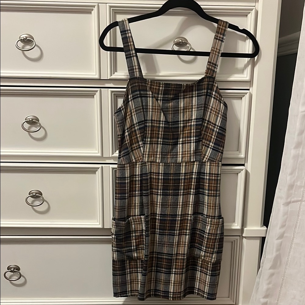 Plaid Sleeveless Dress